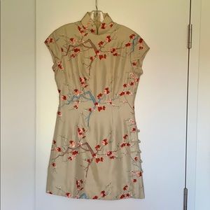 Shanghai Tang chinoiserie dress with embroidery